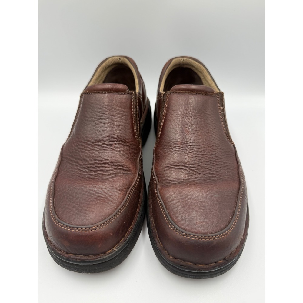 Dockers Horizon Slip‎ On Loafers Women Size 9 Red Brown Leather Shoes 90-6769